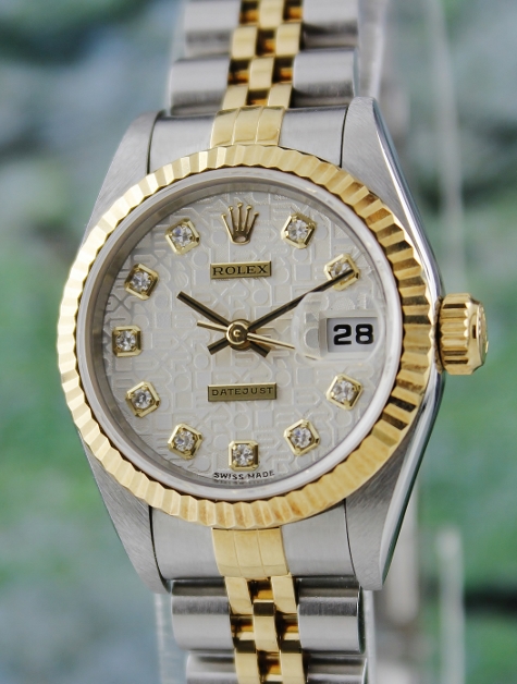(image for) A ROLEX LADY SIZE OYSTER PERPETUAL DATEJUST / 69173